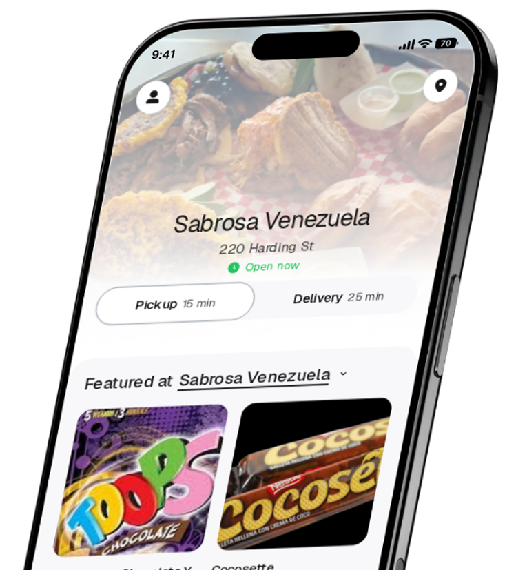 Sabrosa Venezuela app preview